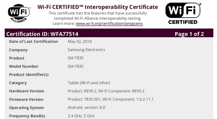 Фото - Планшет Samsung Galaxy Tab S4 стал на шаг ближе к выпуску»