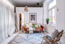 Фото - Необычная небольшая квартира с двумя антресолями в Швеции (55 кв. м)