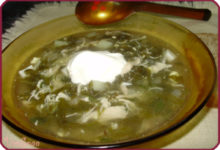 Фото - Щавелевый суп с яйцом