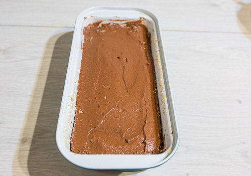 Шоколадный кекс с заварным кремом