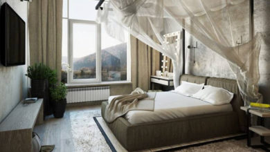 Фото - Балдахин над кроватью в разных стилях спальни