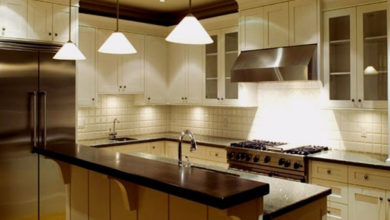 Фото - Выбор потолочных светильников для различных зон кухни