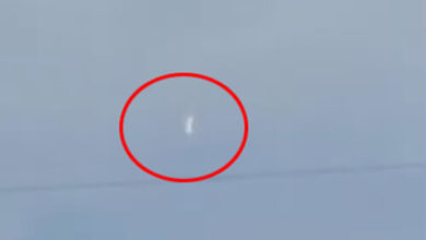 Фото - Цилиндрический НЛО слишком быстро исчез из поля видимости