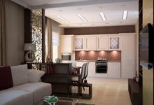 Фото - Дизайн кухни-гостиной 20 кв.м: стили, цветовое оформление и варианты отделки
