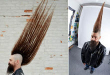 Фото - Длинноволосый мужчина стал рекордсменом благодаря необычной причёске