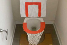 Фото - Для того, чтобы почувствовать себя баскетболистом, выдумщику достаточно пойти в туалет
