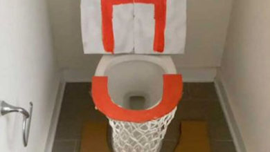Фото - Для того, чтобы почувствовать себя баскетболистом, выдумщику достаточно пойти в туалет