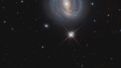 Фото - Фото дня: спиральная галактика с перемычкой анфас