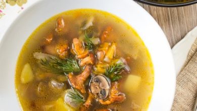 Фото - Грибной суп с лисичками и шампиньонами