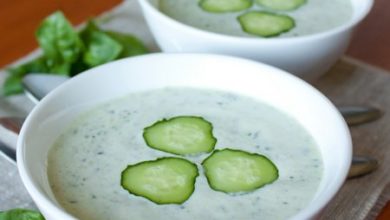 Фото - Холодный огуречный суп с зеленью