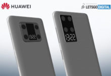 Фото - Huawei предлагает встроить небольшой экран в зону квадрокамеры смартфона