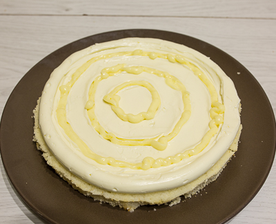 Кокосовый торт с лимонным курдом