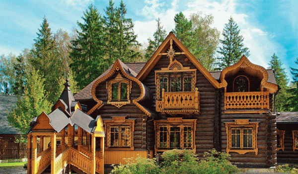 Фото - Особенности кирпичных и деревянных домов в русском стиле