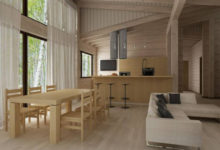 Фото - Отделка деревянного дома внутри в современном стиле