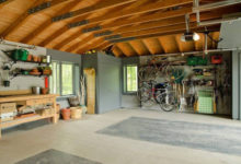 Фото - Отделка гаража внутри, популярные материалы для пола, стен и потолка