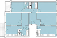 Фото - Перепланировка 3+1: функциональный интерьер объединенной квартиры в доме