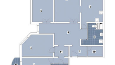 Фото - Перепланировка Четырехкомнатная квартира в доме серии КОПЭ-М «Парус»: Идеальная простота в доме КОПЭ-М ПАРУС