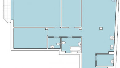 Фото - Перепланировка Дизайн четырёхкомнатной квартиры с сауной и чилаут-зоной в доме