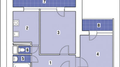 Фото - Перепланировка Двухкомнатная квартира общей площадью 49,8 м2: Простая геометрия в доме И-522А