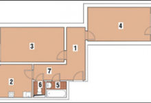 Фото - Перепланировка Двухкомнатная квартира общей площадью 58,8 м2: Музыкальный экспромт  в доме