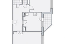 Фото - Перепланировка Двухкомнатная квартира общей площадью 64м2: Три в одном в доме