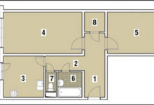 Фото - Перепланировка Двухкомнатная квартира в доме серии 121: Квартира-трансформер в доме