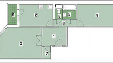 Фото - Перепланировка Двухкомнатная квартира в доме серии ИП-46С: Новый минимализм в доме ИП-46С