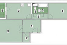 Фото - Перепланировка Двухкомнатная квартира в доме серии ИП-46С: Продуманный микст в доме
