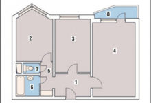 Фото - Перепланировка Двухкомнатная квартира в доме серии П44Т: Эксклюзив без перепланировки в доме П-44Т