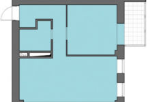 Фото - Перепланировка Евродвушка в стиле лофт с отдельной спальней и кабинетом в доме ЖК «Опалиха О3» (Красногорск)