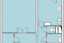 Фото - Перепланировка Интерьер для молодой семьи: яркая квартира с тропическими акцентами в доме ИП-46С