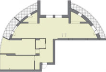 Фото - Перепланировка Интерьер квартиры с радиусными стенами в доме