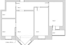 Фото - Перепланировка Интерьер квартиры в скандинавском стиле: блоки цвета и градиент в доме
