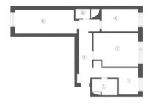 Фото - Перепланировка Интерьер маленькой трешки в сталинке: из старой — в уютную квартиру в стиле прованс в доме II-29-3 (модификация II-29-3(9))