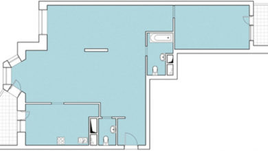 Фото - Перепланировка Интерьер трехкомнатной квартиры в стиле неоклассика в доме