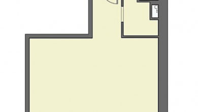 Фото - Перепланировка Маленькая уютная однушка в стиле лофт: светлые стены и деревянная отделка в доме ЖК «Татьянин Парк»