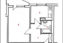 Фото - Перепланировка Одиноким предоставляется однокомнатная квартир: Почти «двушка» в доме