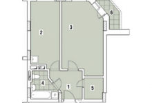 Фото - Перепланировка Однокомнатная квартира общей площадью 45,5 м2: Сдержанность и стиль в доме