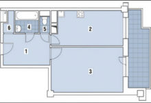 Фото - Перепланировка Однокомнатная квартира общей площадью 52м2: Восточная теплота в доме