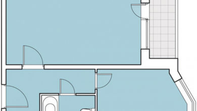 Фото - Перепланировка Секрет правильного зонирования: интерьер однокомнатной квартиры в доме П-44