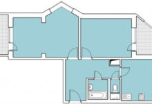 Фото - Перепланировка Спальня в гостиной и детская «на вырост»: двушка, ставшая трёшкой благодаря зонированию в доме П-44Т