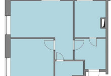 Фото - Перепланировка Стильная квартира для двоих с европейским вариантом зонирования  в доме ЖК Wellton Park