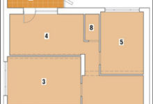 Фото - Перепланировка Трехкомнатная квартира общей площадью 80,6м2: Солнечный берег в доме
