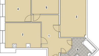 Фото - Перепланировка Трехкомнатная квартира общей площадью 80м2: Гранж или винтаж в доме