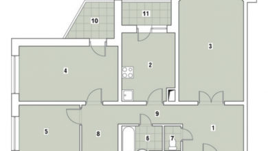 Фото - Перепланировка Трехкомнатная квартира в доме серии И-1724: Фокусы с зеркалами в доме И-1724