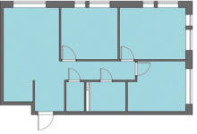 Фото - Перепланировка Трёшка для двух семей: продуманный интерьер в современном стиле в доме ЖК «Бунинские луга»