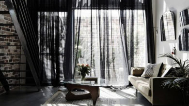 Фото - Правильный выбор штор для комнат в стиле лофт: 20 вариантов