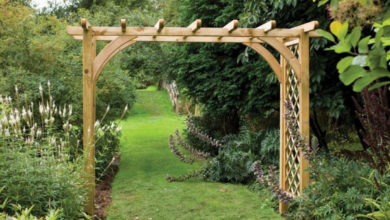 Фото - Разновидности садовых деревянных арок