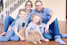 Фото - Семейство не нарадуется на своего необычного гигантского кролика