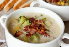 Фото - Сливочный суп с брокколи и беконом